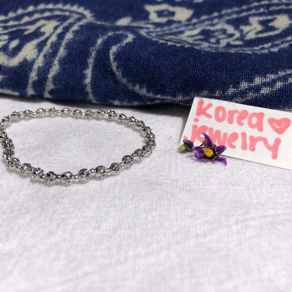 Silver Stretch Stackable Bracelet